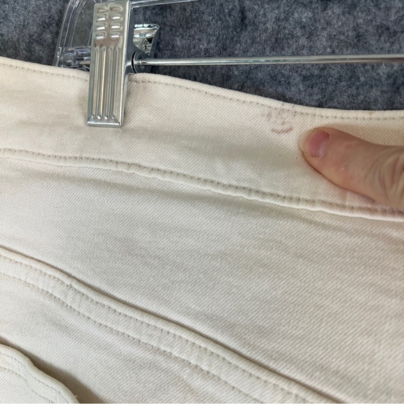 MADEWELL THE PERFECT VINTAGE FLARE CROP JEAN Cream Denim Size 32 FLAW - Picture 7 of 12